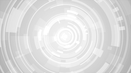Circle white gray bright technology Hi-tech background. Abstract graphic digital future concept design.