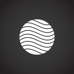 Wave related icon on background for graphic and web design. Creative illustration concept symbol for web or mobile app
