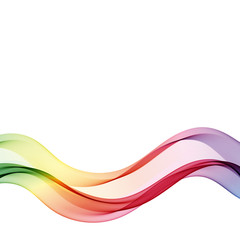 Colorful wave Abstract vector wave flow background