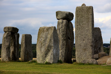 Stonehenge (England), UK - August 06, 2015: Stonehenge megalithic site, Amesbury, Wiltshire , England, United Kingdom.