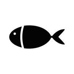 Fish black and white logo