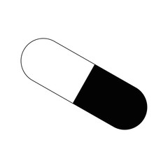 Pill black and white logo