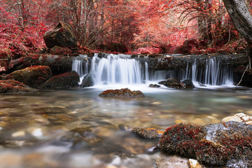beautiful waterfall in Apuseni mountains