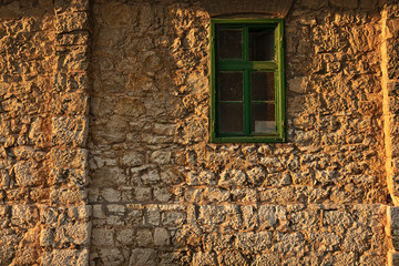 old traditional house facade