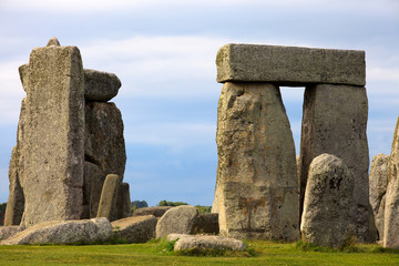 Stonehenge (England), UK - August 06, 2015: Stonehenge megalithic site, Amesbury, Wiltshire , England, United Kingdom.