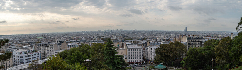 Fototapeta premium panorama of the city Paris France 