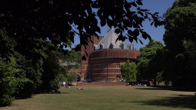 Stratford upon Avon river and theatre England city UK 4K