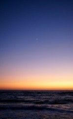 Fototapeta premium sunset over the north sea. sunset in norway.