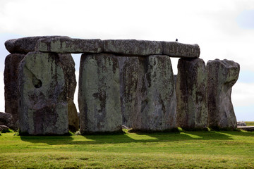 Stonehenge (England), UK - August 06, 2015: Stonehenge megalithic site, Amesbury, Wiltshire ,...