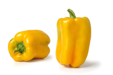 Yellow Sweet Peppers from Italy – Isolated on White Background