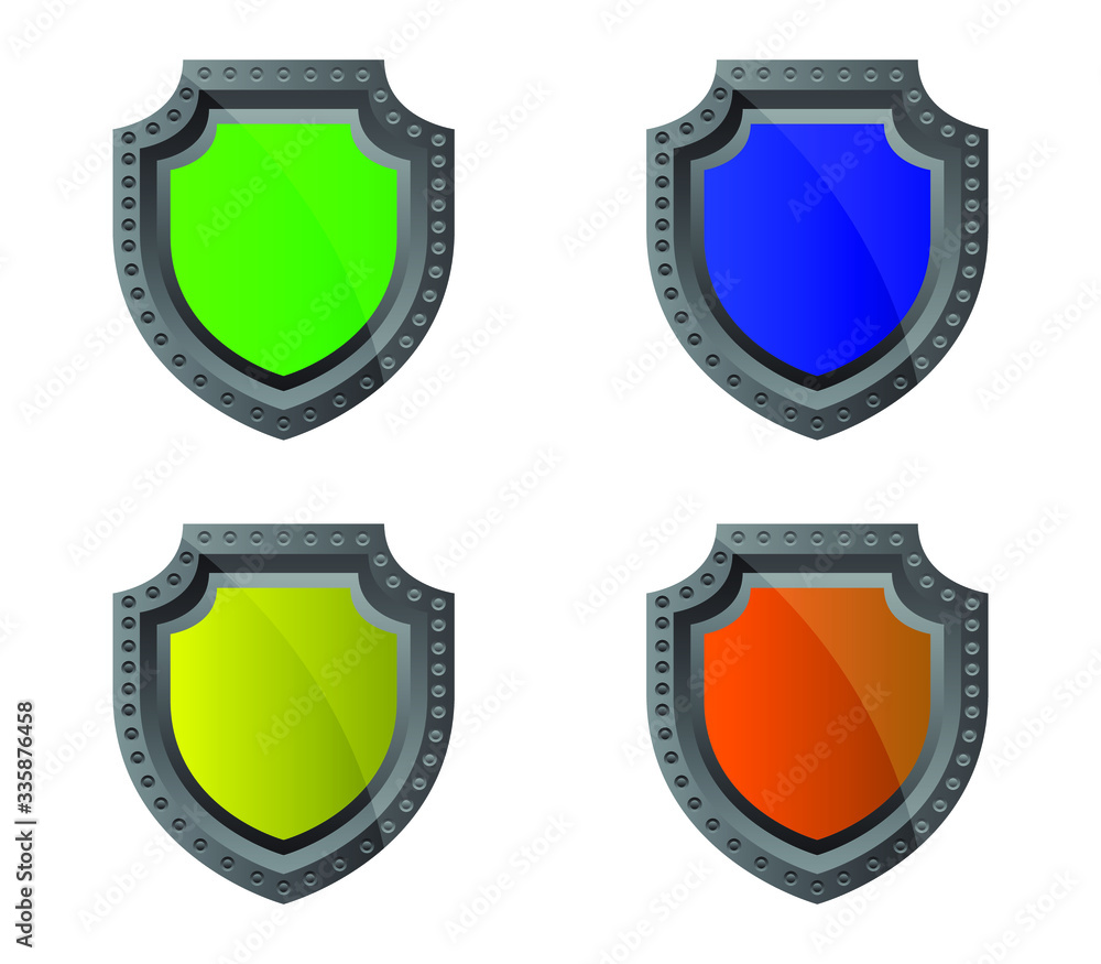 Sticker shield icon