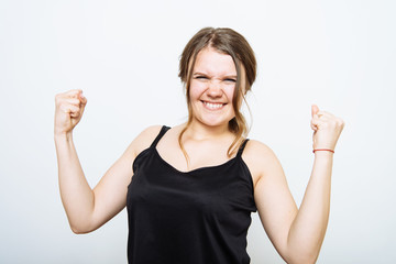 Obraz premium Joyful. Very happy woman