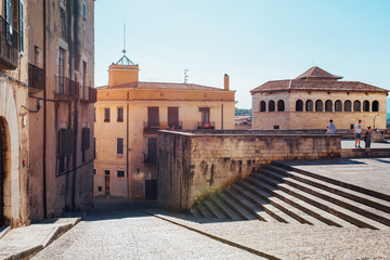 Girona city - Old town street - Spain