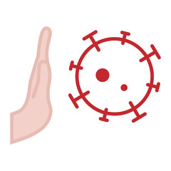 coronavirus immunity vector colored icon