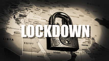 lockdown globaly from coronavirus spreading disease