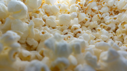 fresh salted popcorn in the sun