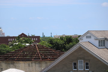 Fototapeta na wymiar damaged roof