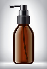 Sprayer bottle on background. 