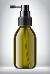 Sprayer bottle on background. 