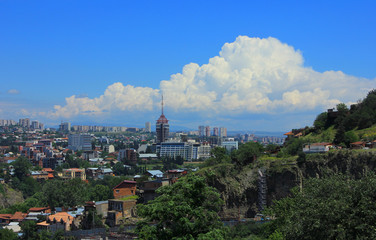 Georgia. 02/06/2017 year. Beautiful views of the city of Tbilisi.