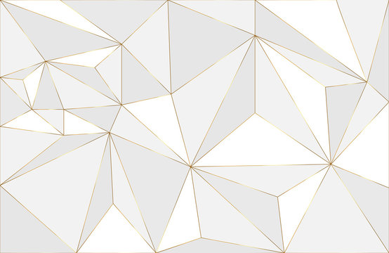 Abstract geometric layout background with white and gold element. Abstract modern background. Elegant geometric design with golden line vector