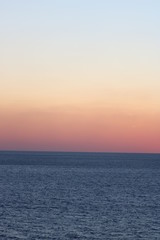 Sunset on the sea