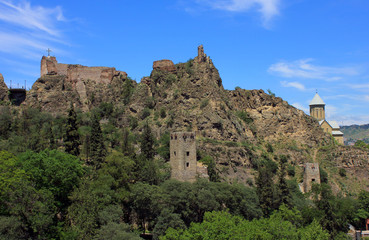 Fototapeta na wymiar The beautiful fortress of Narikala. Tbilisi. Georgia.