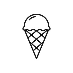 ice cream vector icon in trendy flat design