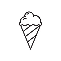 ice cream vector icon in trendy flat design