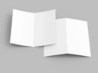 Leaflet folded to DL format - mock up