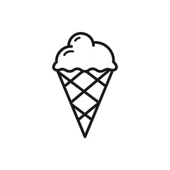 ice cream vector icon in trendy flat design