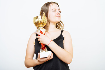 Woman with a golden cup