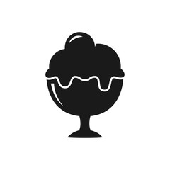 ice cream vector icon in trendy flat design