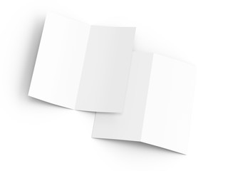 Leaflet folded to DL format - mock up