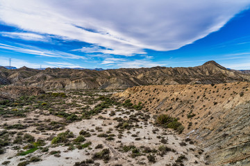Tabernas desert, Desierto de Tabernas near Almeria, andalusia region, Spain