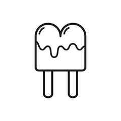 ice cream vector icon in trendy flat design