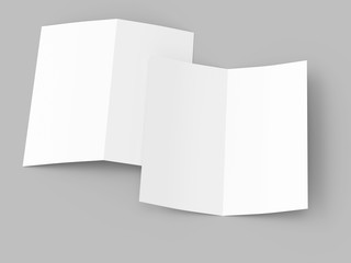 Leaflet folded to DL format - mock up