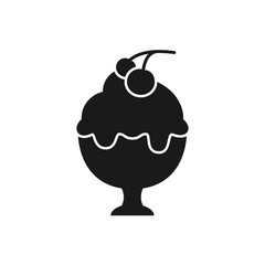 ice cream vector icon in trendy flat design