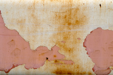 rusty chipped pink paint metal texture background rust that looks like a map