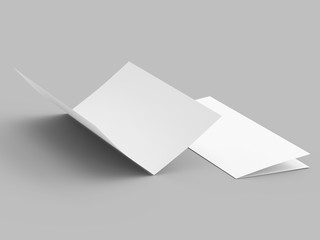 Leaflet folded to DL format - mock up