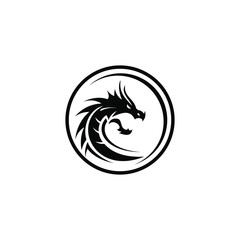 Dragon tribal vector creative logo design download