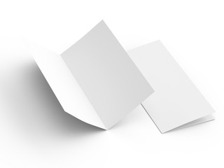 Leaflet folded to DL format - mock up