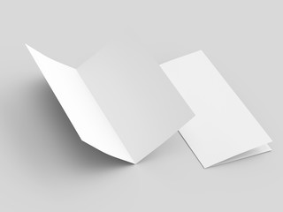 Leaflet folded to DL format - mock up