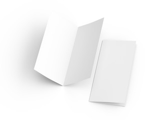 Leaflet folded to DL format - mock up