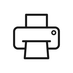 printer icon in trendy flat style