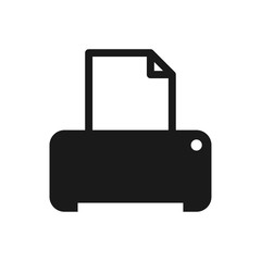 printer icon in trendy flat style