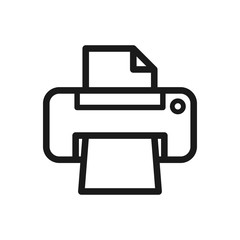 printer icon in trendy flat style