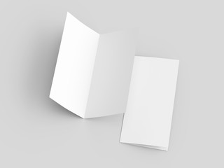 Leaflet folded to DL format - mock up