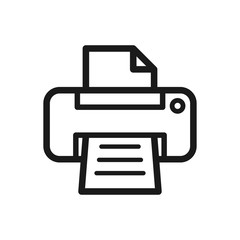 printer icon in trendy flat style
