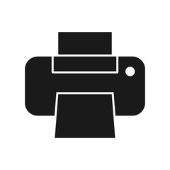 printer icon in trendy flat style